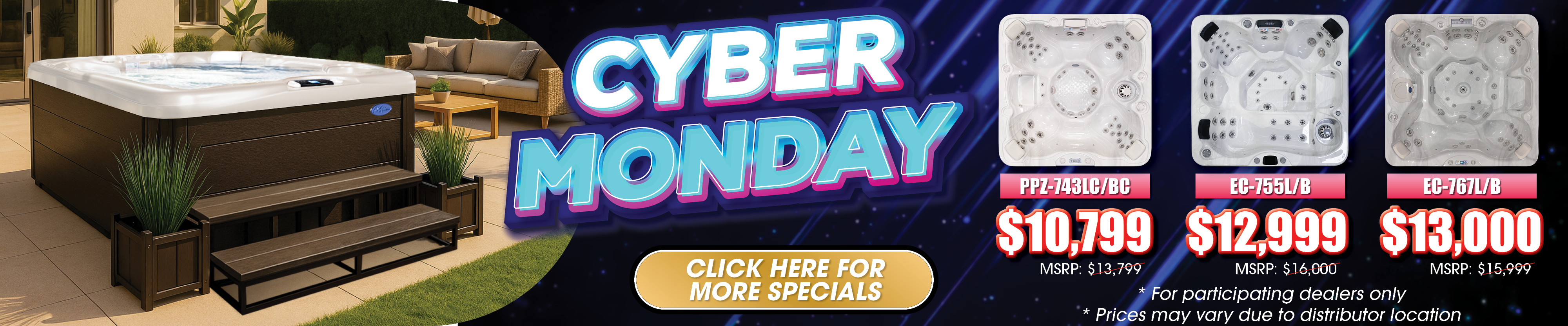 Calspas hot tub being used in a family setting - Buena Park