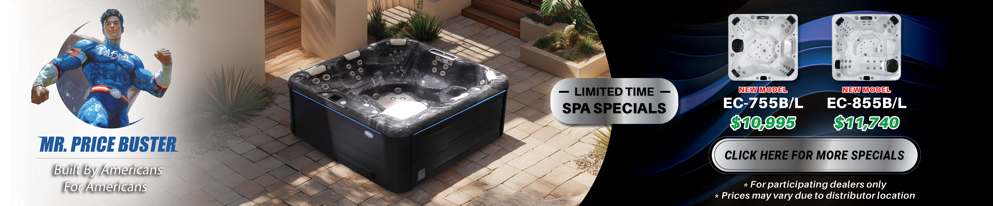 Calspas hot tub being used in a family setting - Buena Park